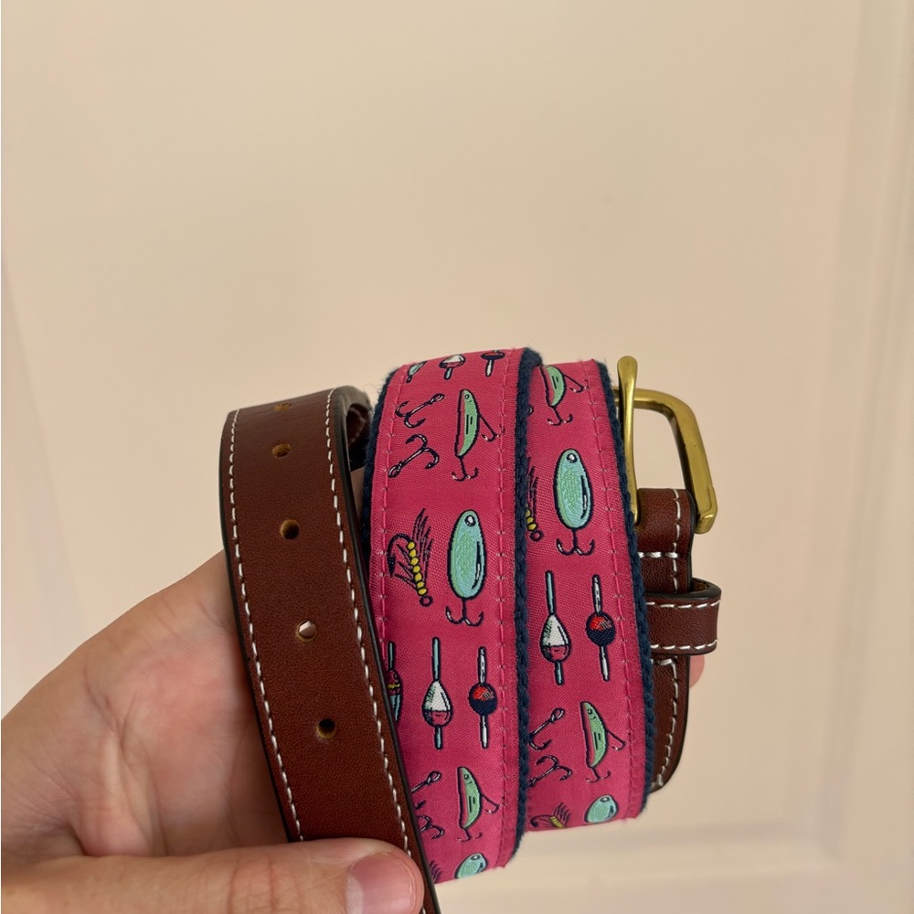 Simply Southern Pink and Brown Belt size 34 men’s